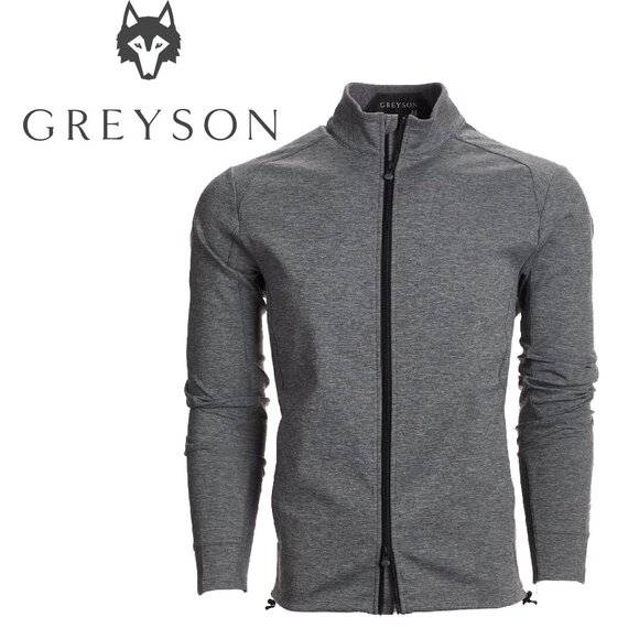 NEW $198 Mens GREYSON Gold Brand Sequoia Grey Full-Zip Jacket SM or MD DEAL SALE - Picture 3 of 10